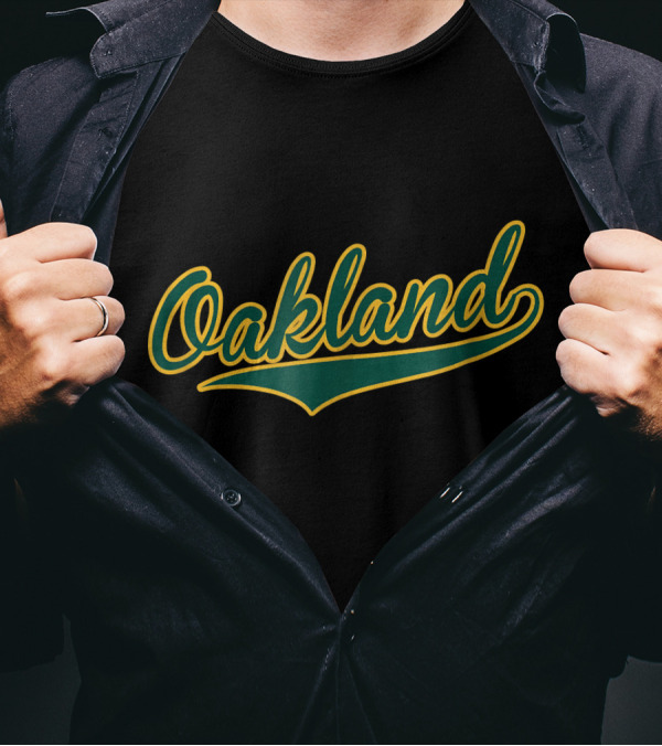 Oakland Baseball Script T-Shirt