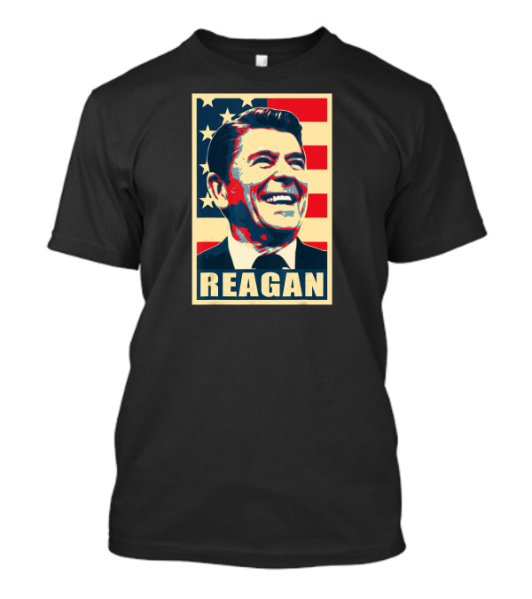 Reagan American Flag Happy Pop T-Shirt