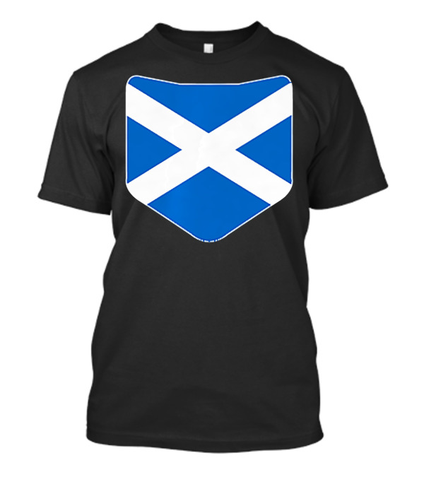 Scotland Flag St. Andrew's Cross Shield T-Shirt