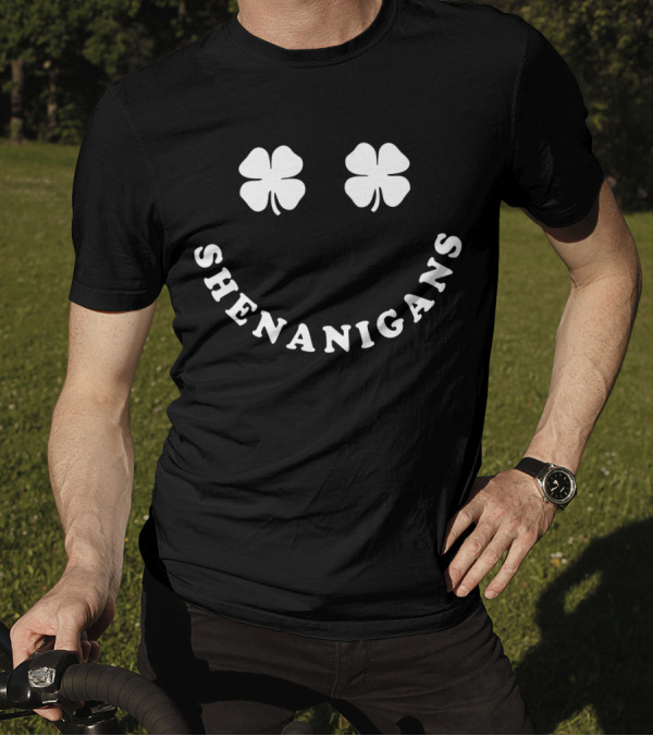 St. Patrick's Day Shenanigans Clover Smile T-Shirt