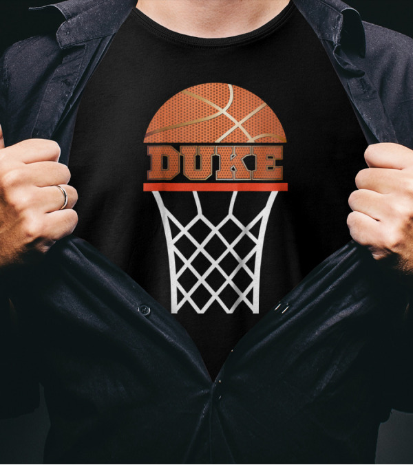Kids Personalized Duke Basketball Hoop T-Shirt