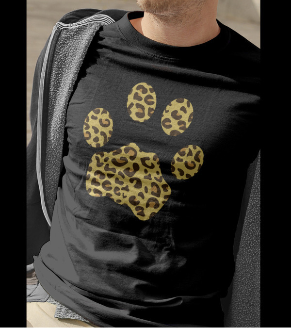 Cheetah Leopard Paw Prints T-Shirt