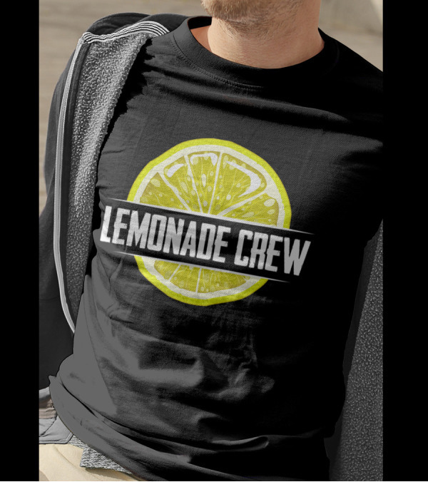 Lemonade Crew Funny Lemon Slice Stand Icons T-Shirt