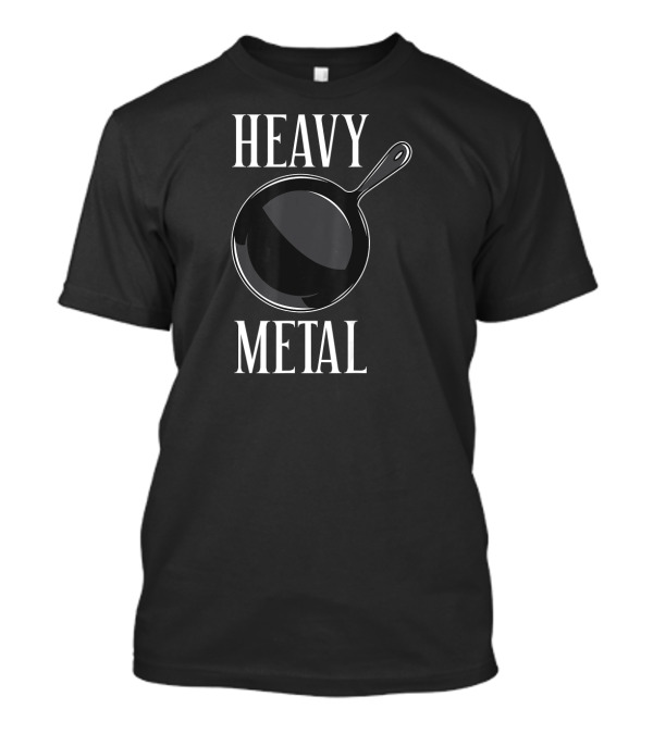 Heavy Metal Cast Iron Pan Chef Cookware T-Shirt
