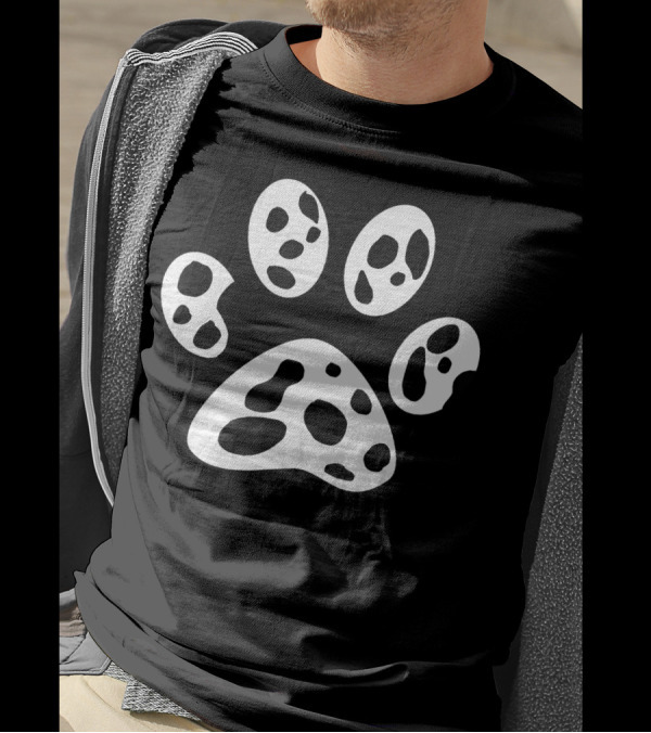 Dalmatian Paw Print Design For Dalmatians Puppy Lovers T-Shirt