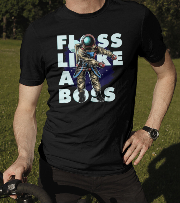 Floss Like A Boss Flossing Dance Astronaut T-Shirt