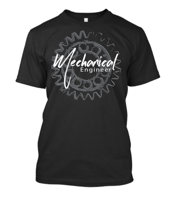 Mechanical Engineer Gear Sketch T-Shirt