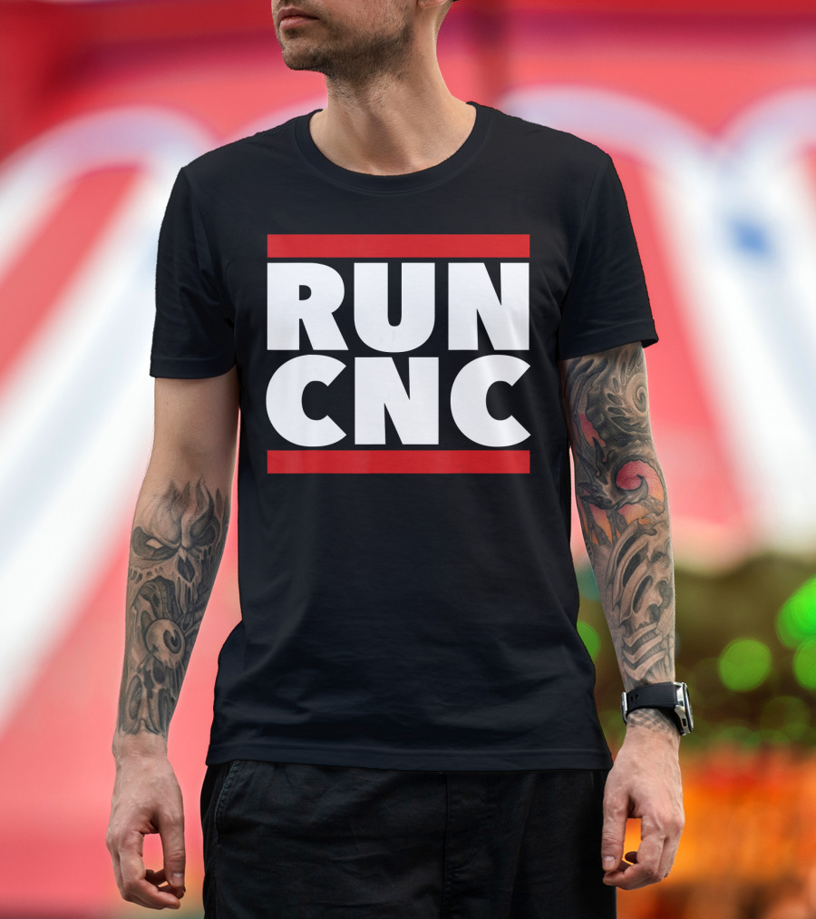 RUN CNC Funny Machinist Engineer T-Shirt