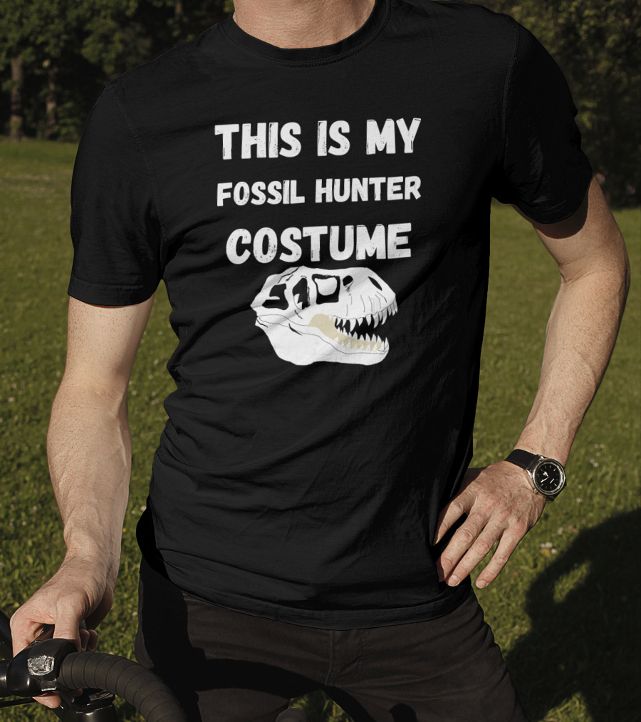 This Is My Fossil Hunter Costume Dinosaur Skull T-Shirt