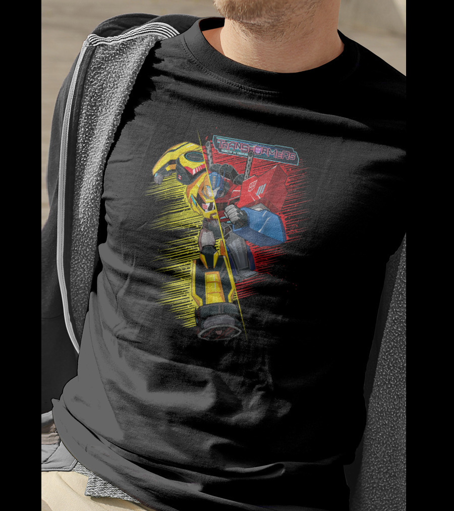 Transformers Bumblebee And Optimus Prime Energon Battle T-Shirt