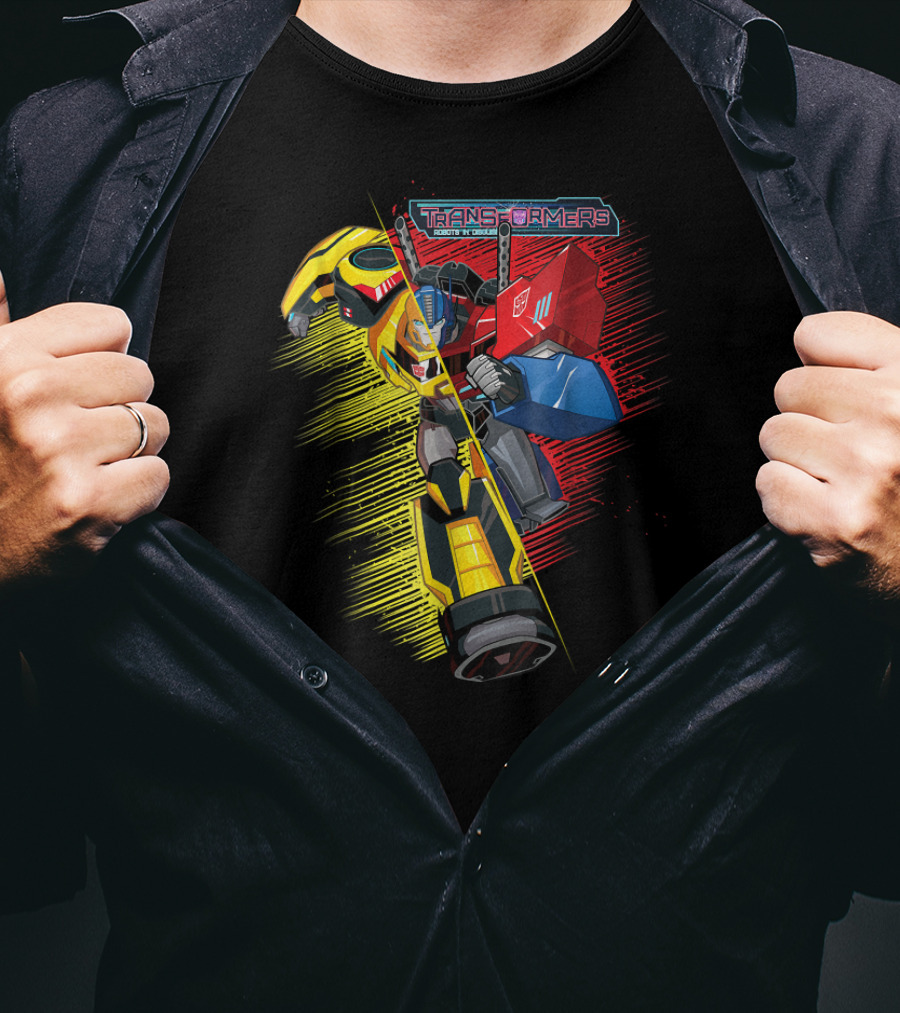 Transformers Bumblebee And Optimus Prime Energon Battle T-Shirt