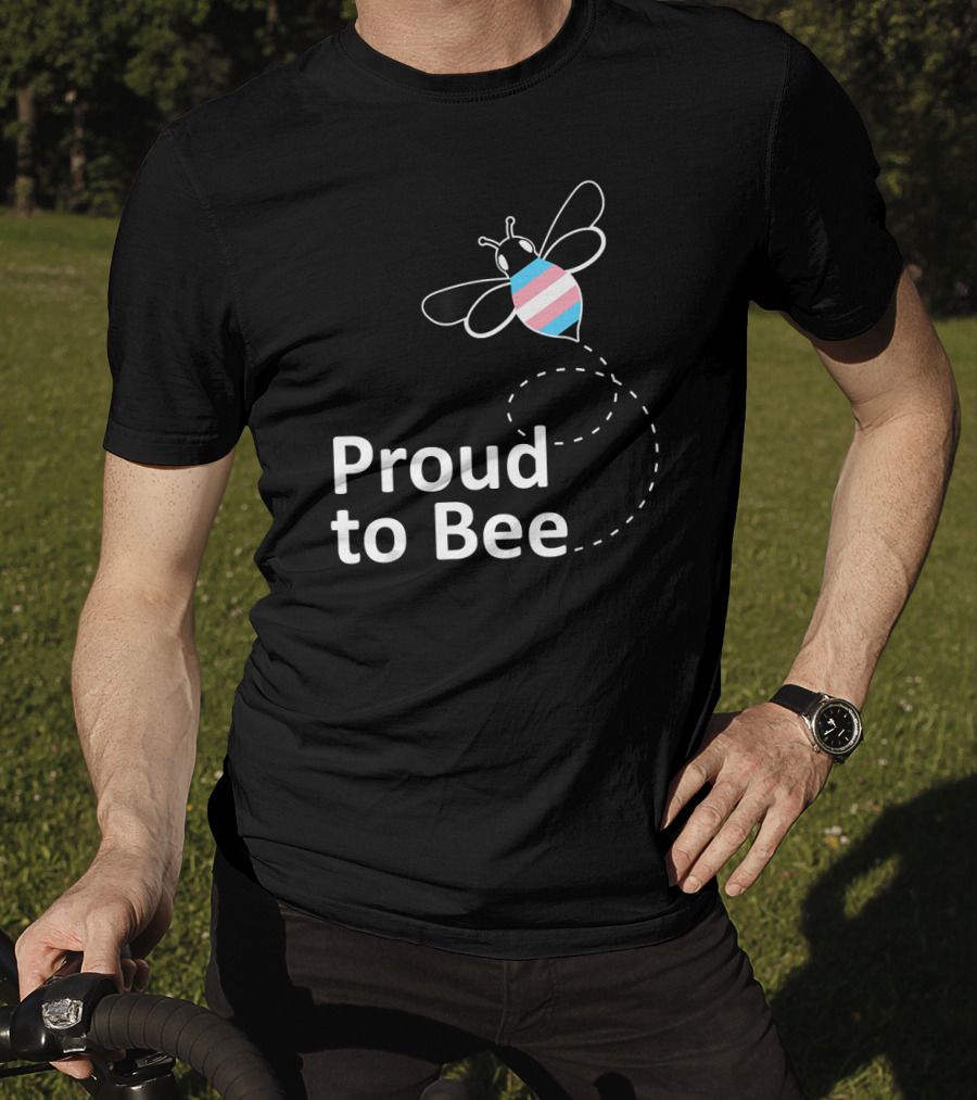 Proud To Bee Transgender Pride Stripes T-Shirt