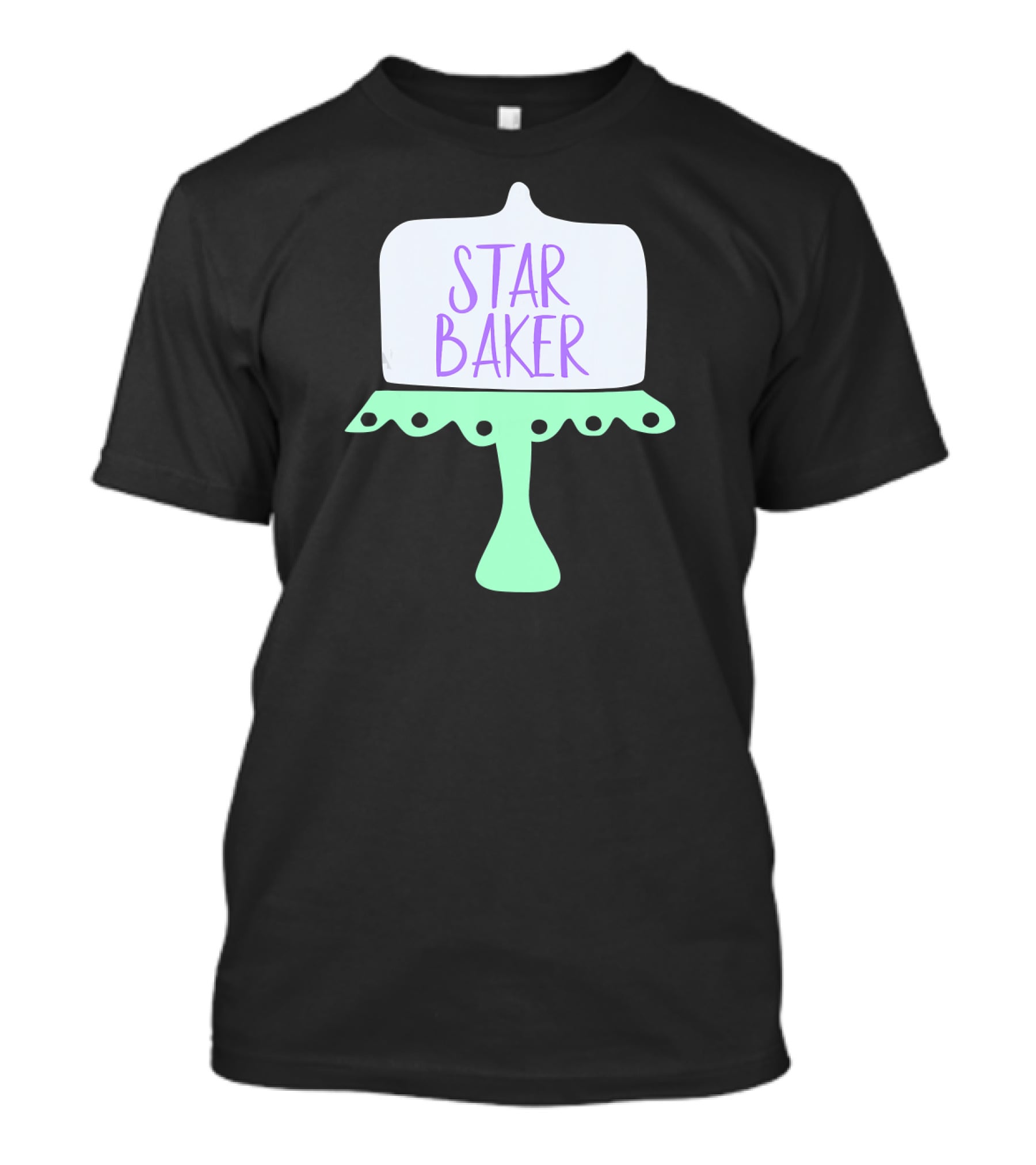 Star Baker Cake Stand Design For The Baking Fan T-Shirt