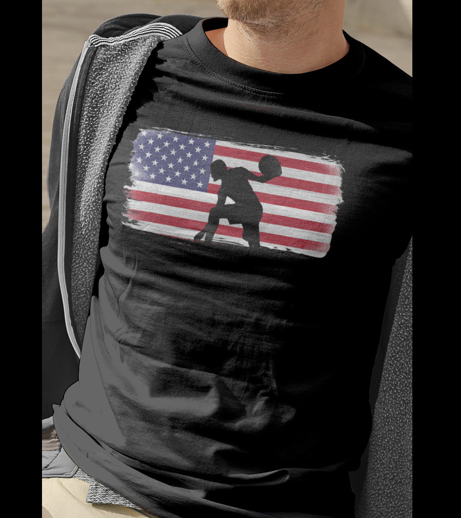 USA American Flag Basketball Player Perfect T-Shirt