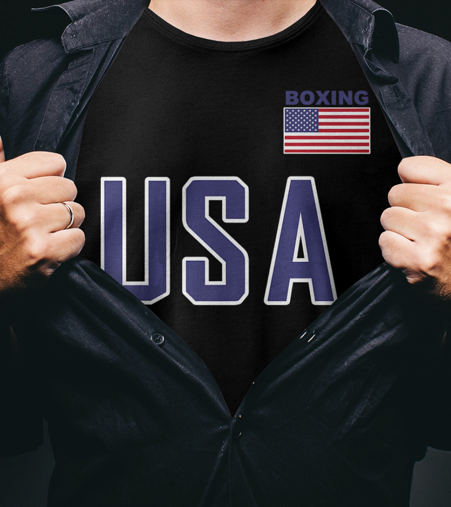 USA Boxing Flag Equipment T-Shirt