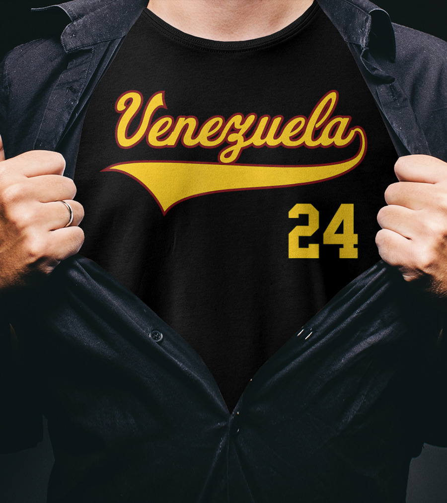 Venezuela 24 Vinotinto Baseball T-Shirt