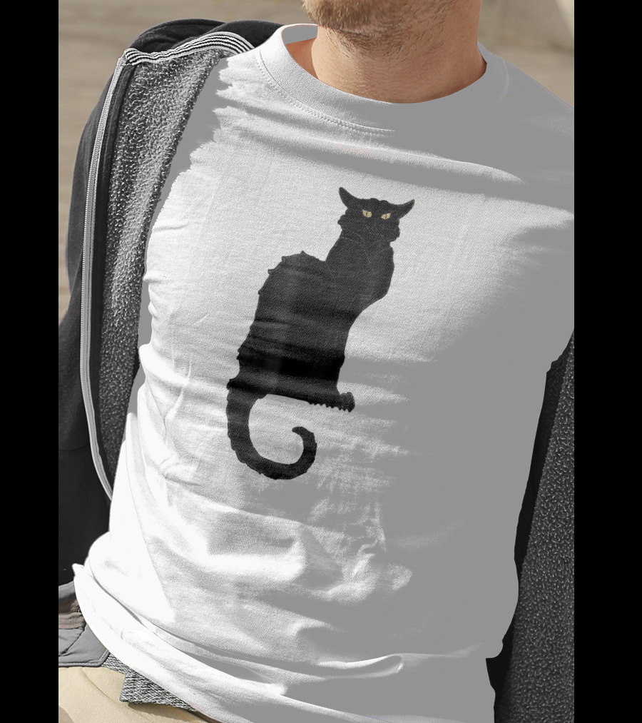 Ce Soir Chat Noir Bla Vintage Art Nouveau T-Shirt