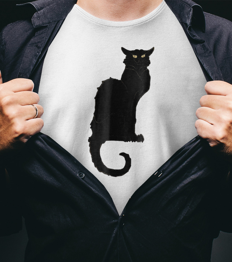 Ce Soir Chat Noir Bla Vintage Art Nouveau T-Shirt