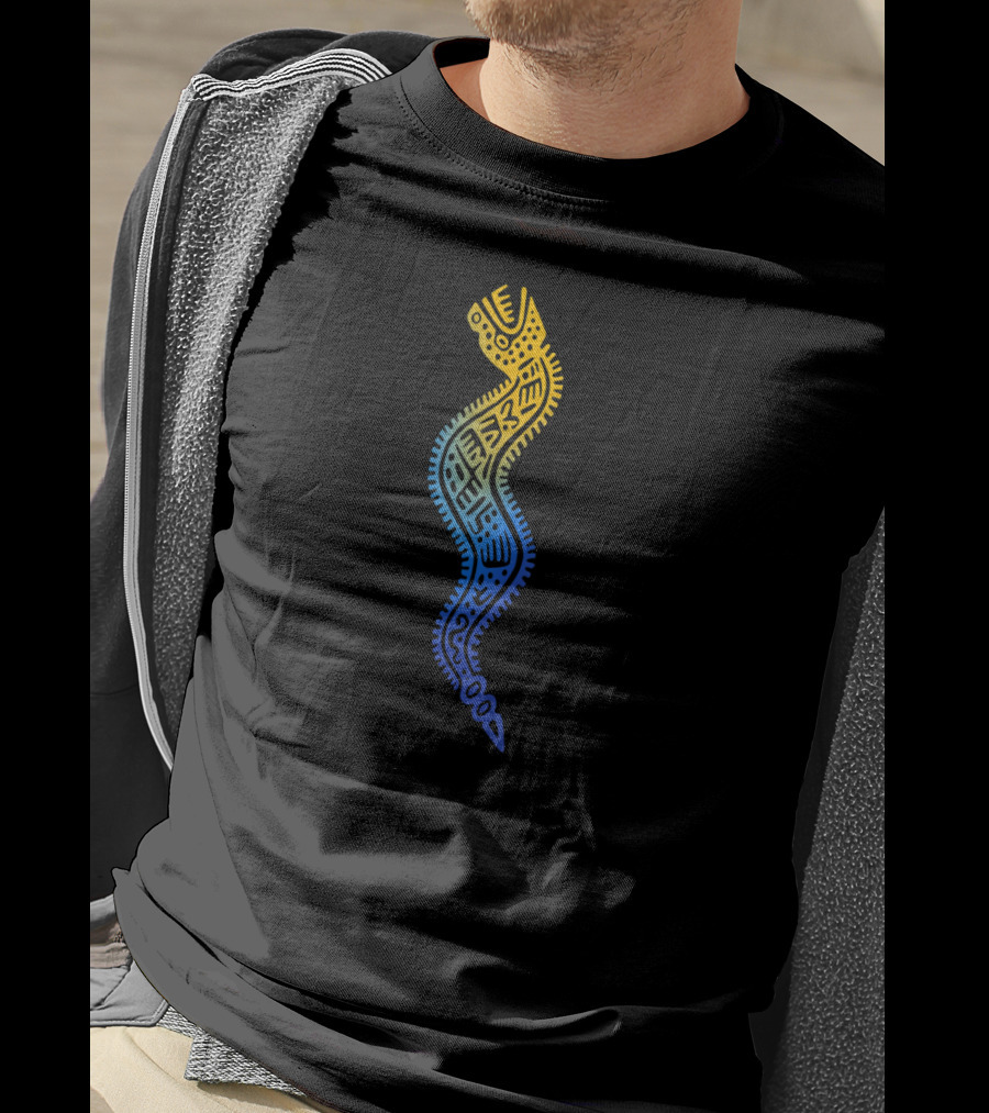 Vintage Aztec Snake God Spiral T-Shirt