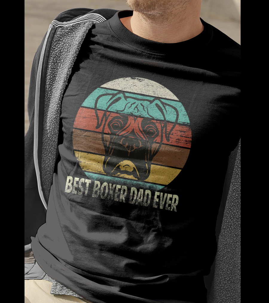 Best Boxer Dad Ever Vintage T-Shirt