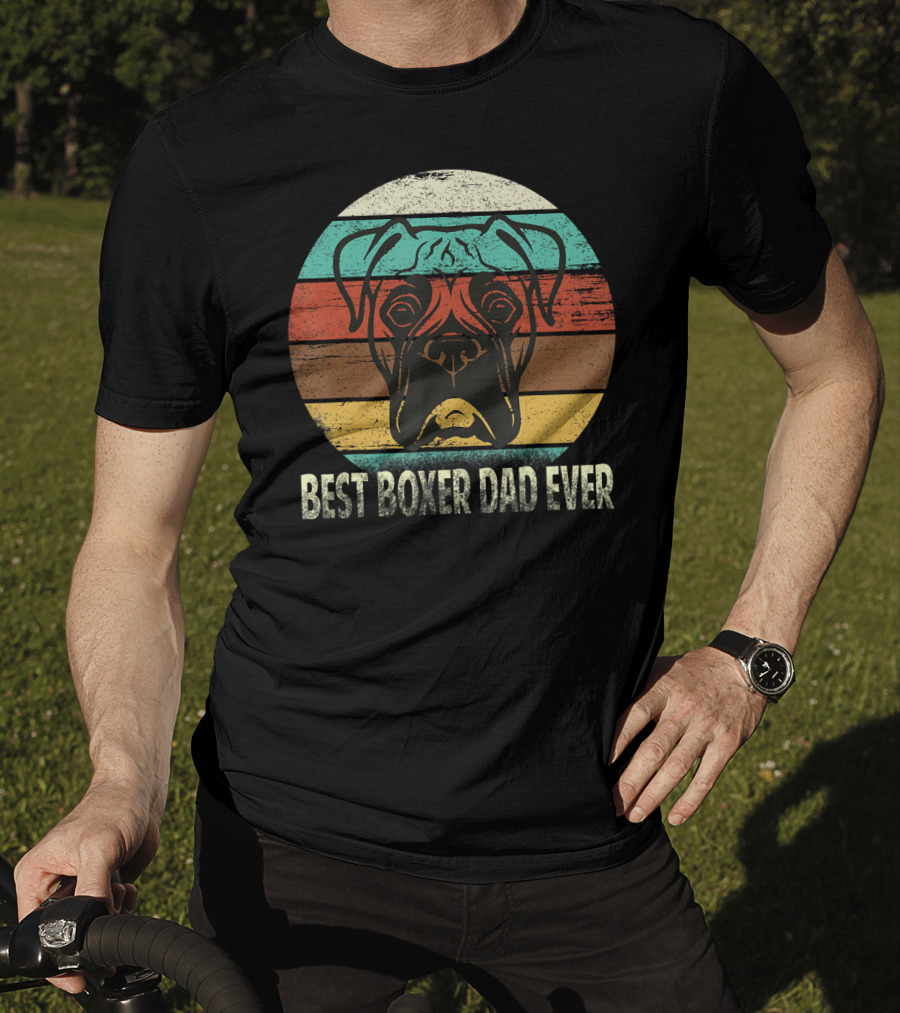 Best Boxer Dad Ever Vintage T-Shirt