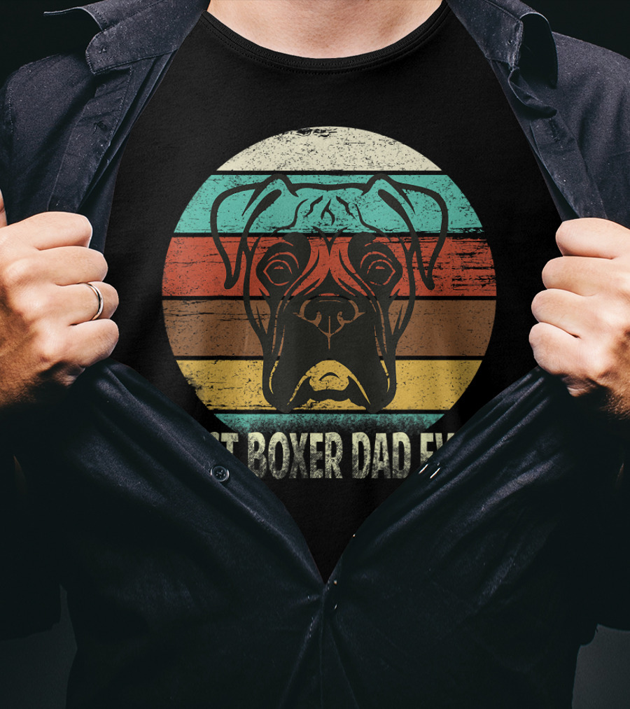 Best Boxer Dad Ever Vintage T-Shirt