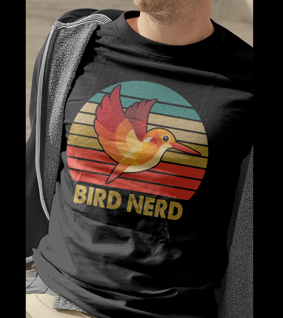 Bird Nerd Vintage Bird Inspired Retro Birding T-Shirt