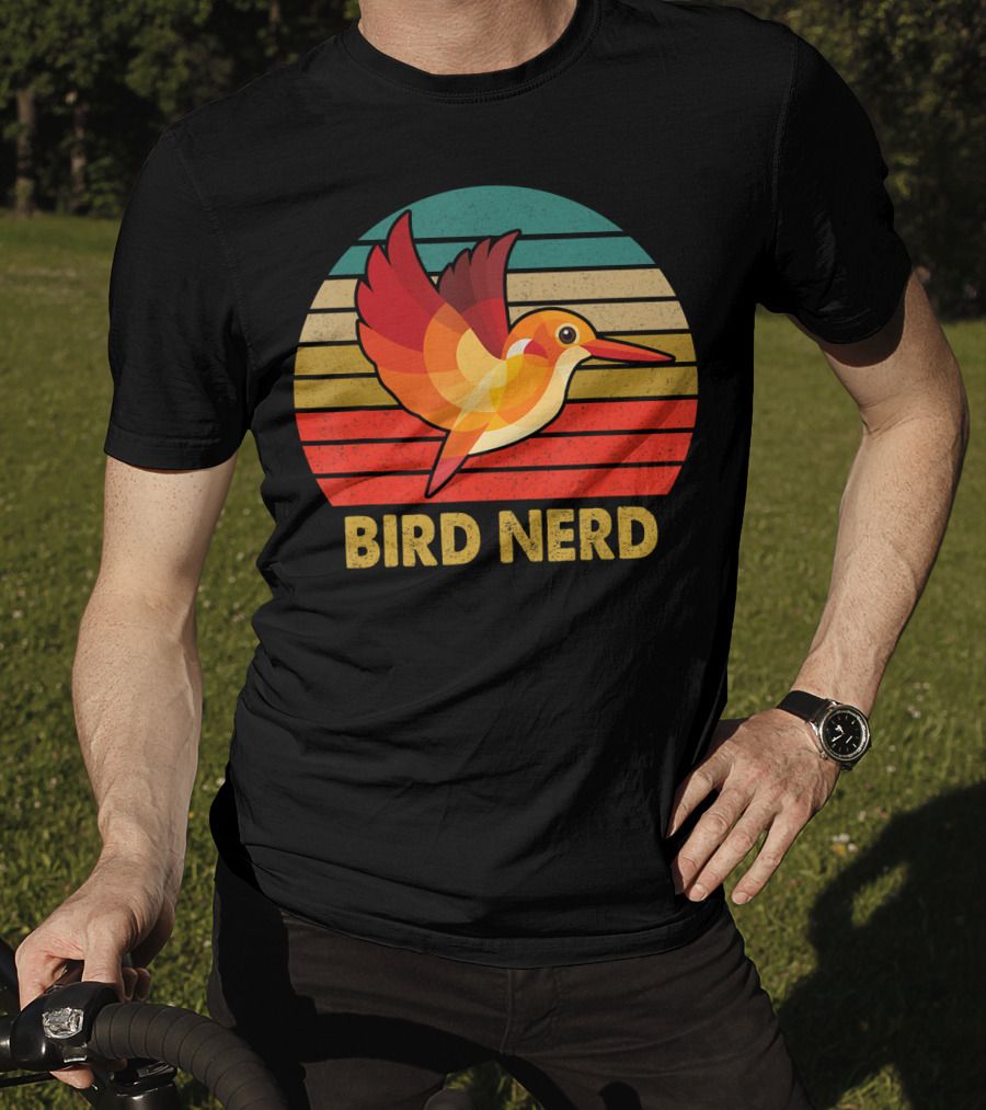 Bird Nerd Vintage Bird Inspired Retro Birding T-Shirt