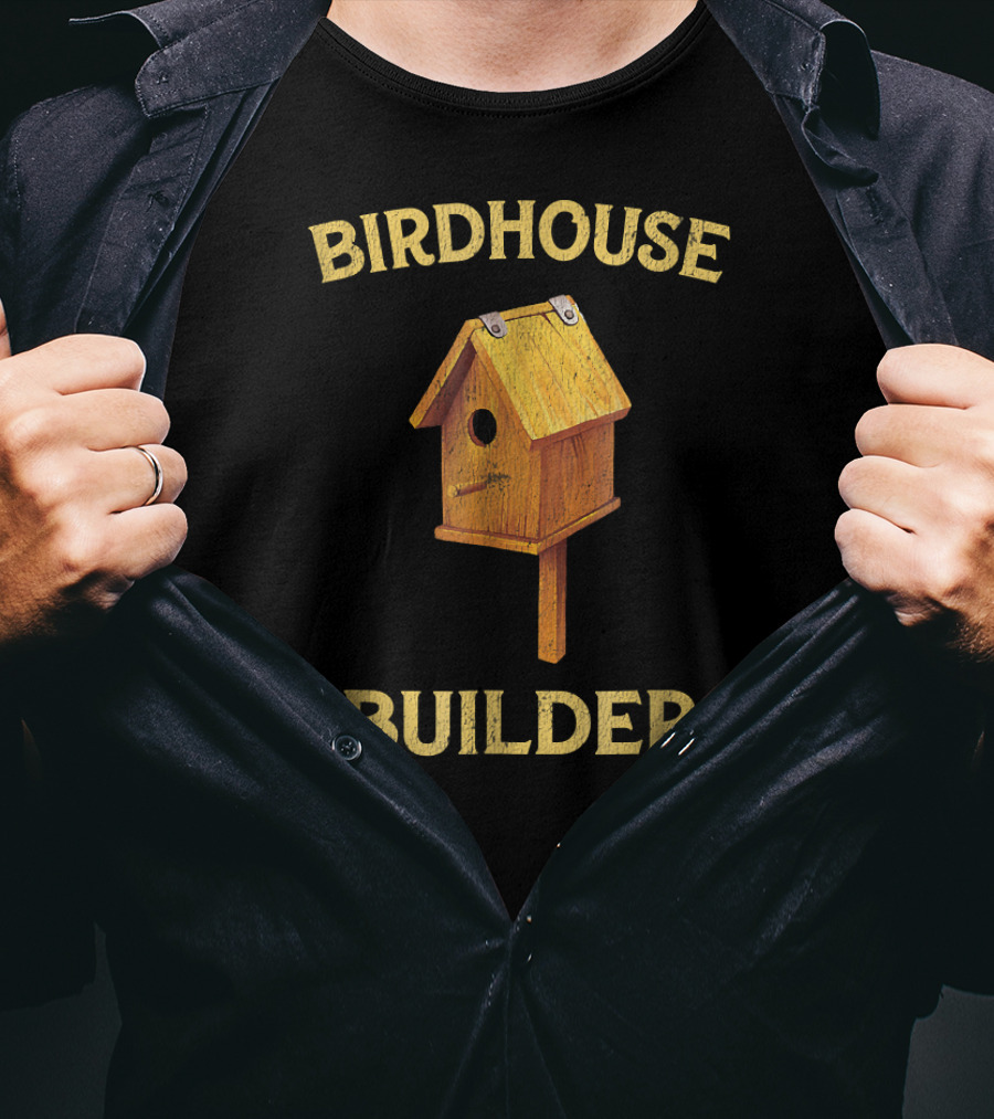 Birdhouse Builder Vintage Woodworking T-Shirt
