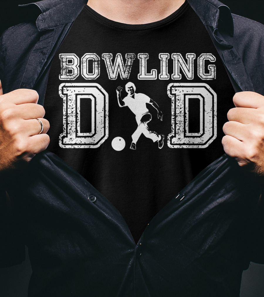 Bowling Dad Bowler Daddy Father's T-Shirt