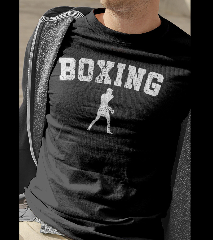 Boxing Vintage Boxer Boxing Club Silhouette Classic T-Shirt