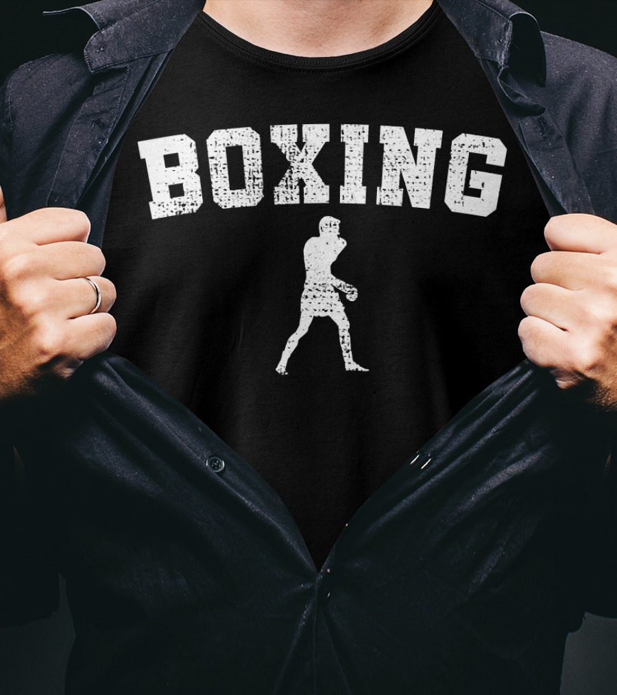 Boxing Vintage Boxer Boxing Club Silhouette Classic T-Shirt