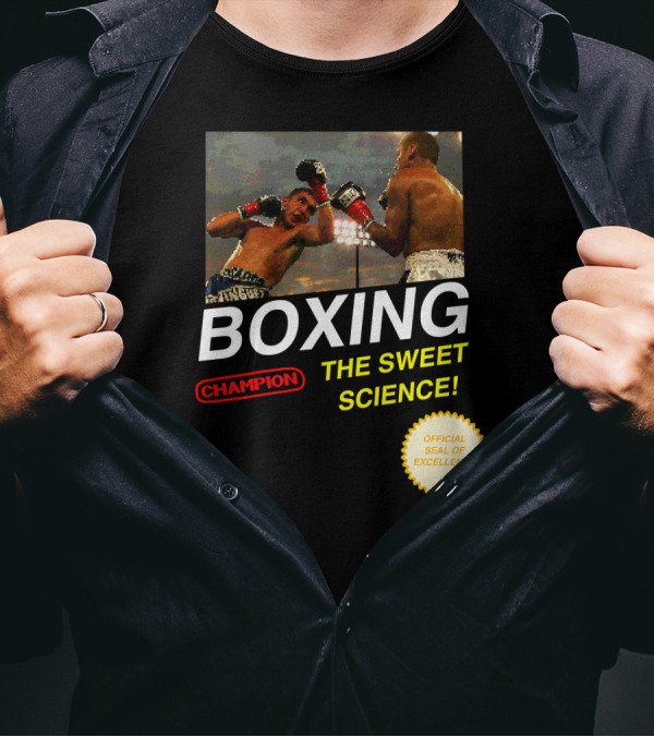 BOXING Champion The Sweet Science 8 Bit Video Game T-Shirt