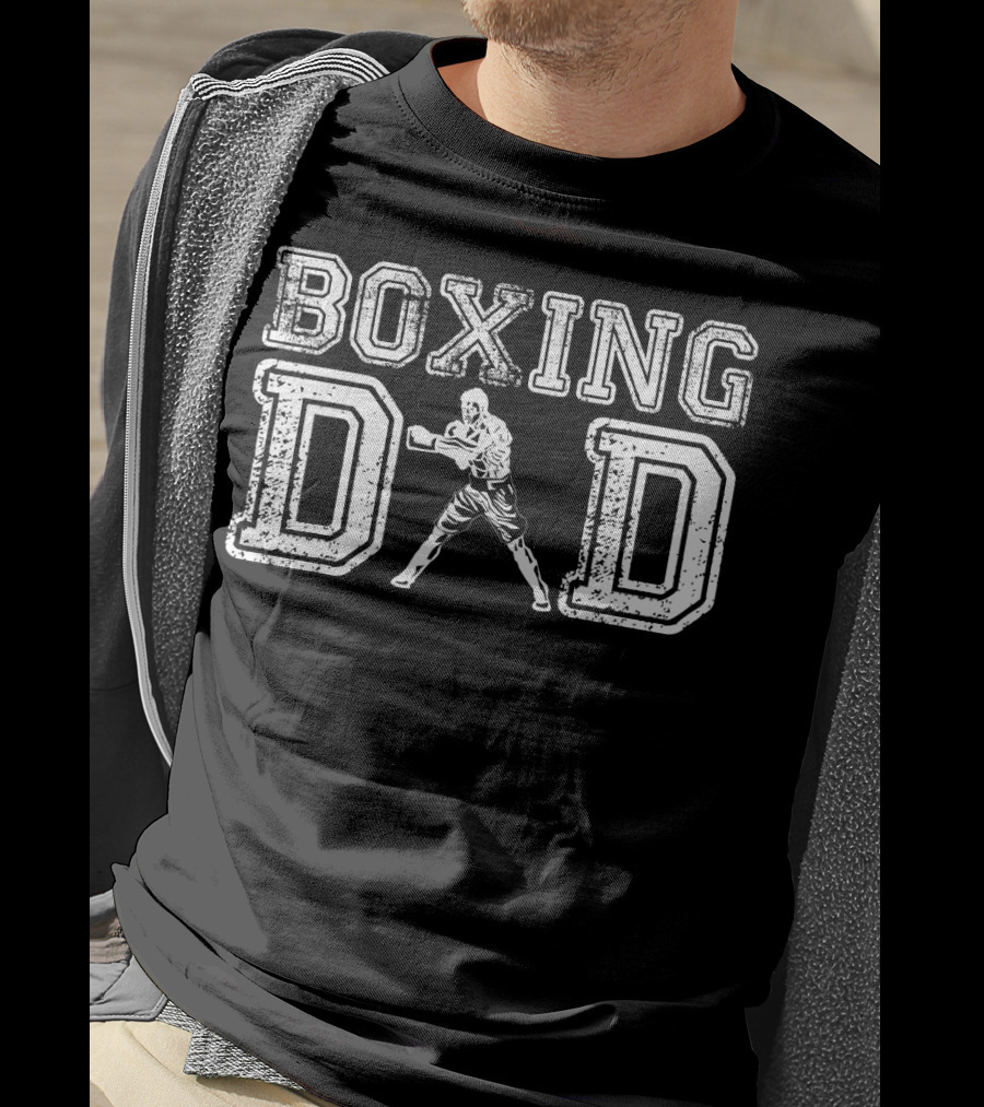 Boxing Dad Vintage Boxer Daddy Father's T-Shirt