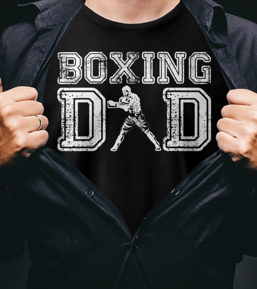 Boxing Dad Vintage Boxer Daddy Father's T-Shirt