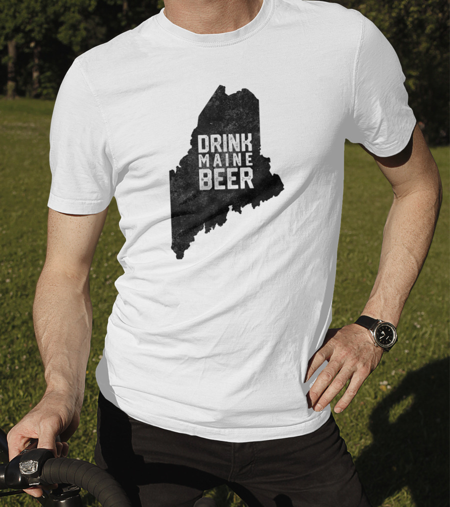 Drink Maine Beer Vintage Local Craft State T-Shirt