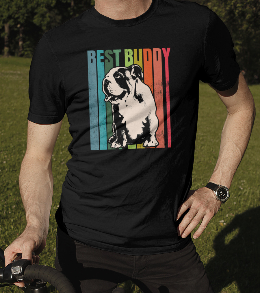 BEST BUDDY Vintage English Bulldog T-Shirt