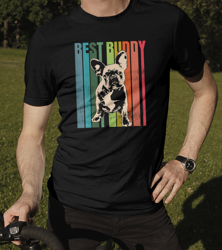 Best Buddy Vintage French Bulldog T-Shirt