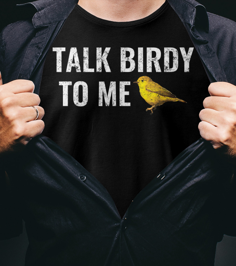 Talk Birdy To Me Funny Vintage Bird T-Shirt