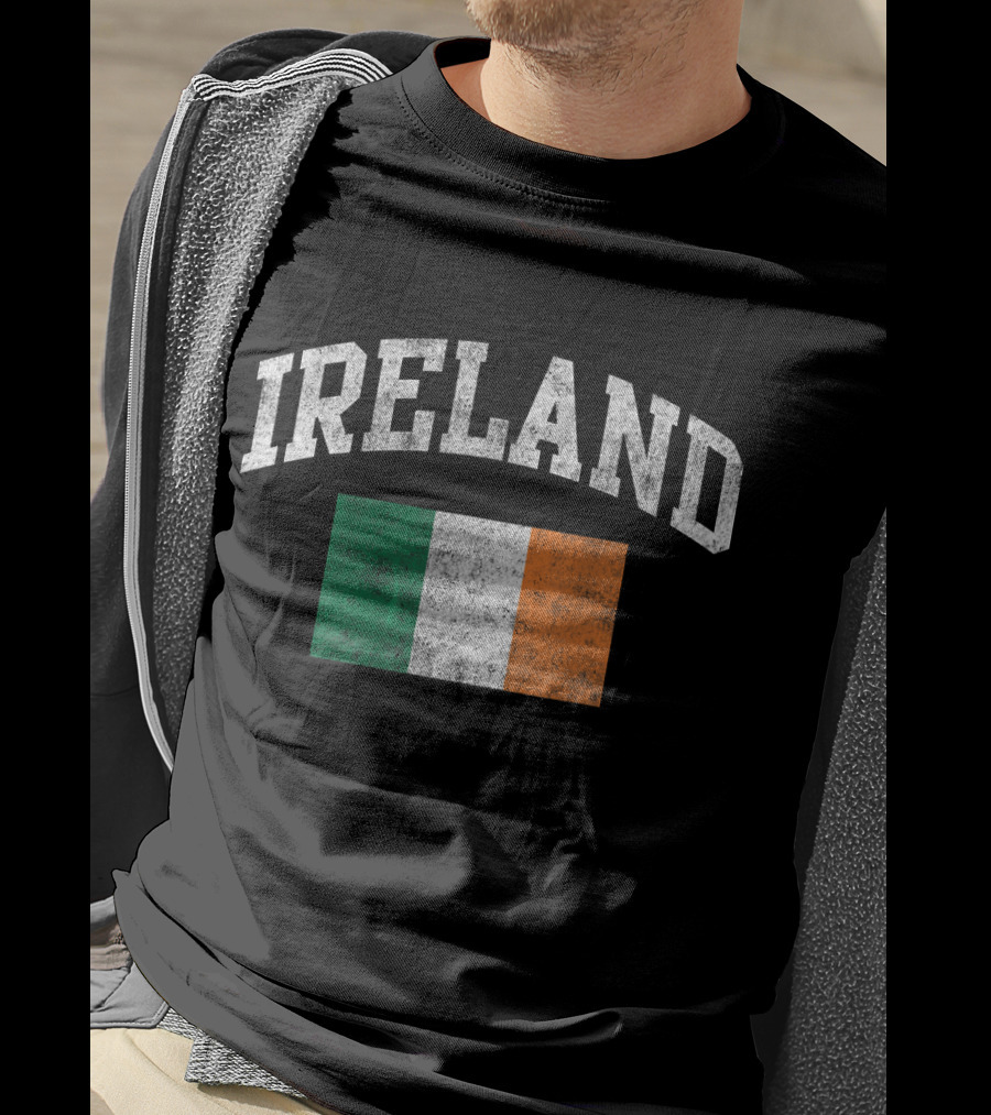 Vintage Ireland Irish Flag Green St. Patrick's Day T-Shirt