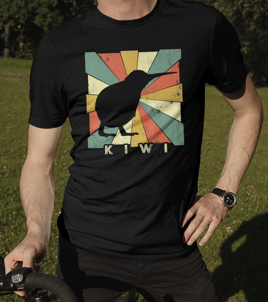 Vintage Kiwi Bird Retro Style Animal Lover T-Shirt