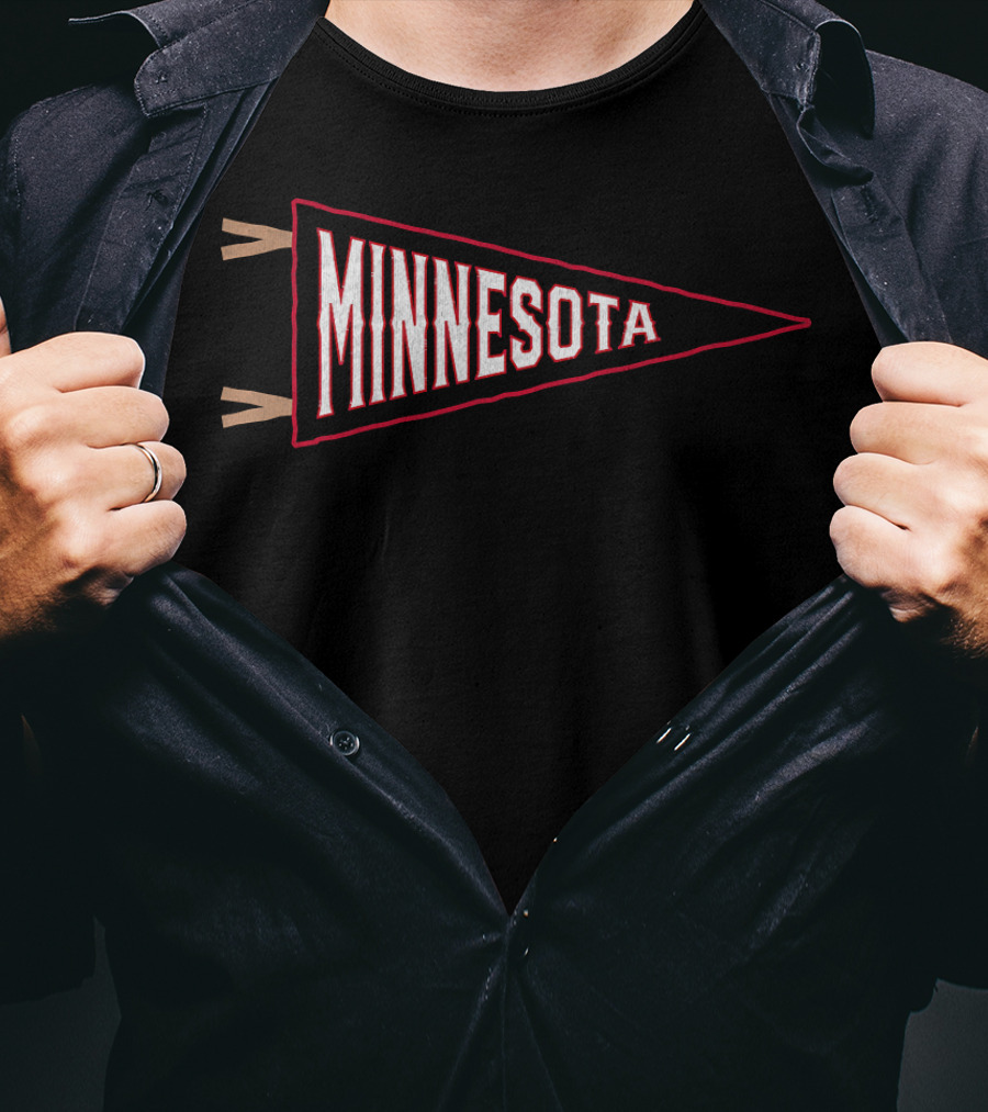 Minnesota Vintage Baseball Pennant Retro Sports Souvenir T-Shirt