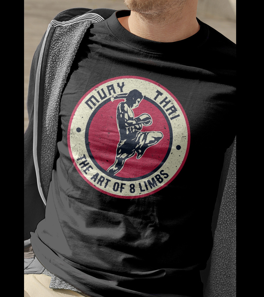 Muay Thai The Art Of 8 Limbs Vintage Boxing Karate T-Shirt