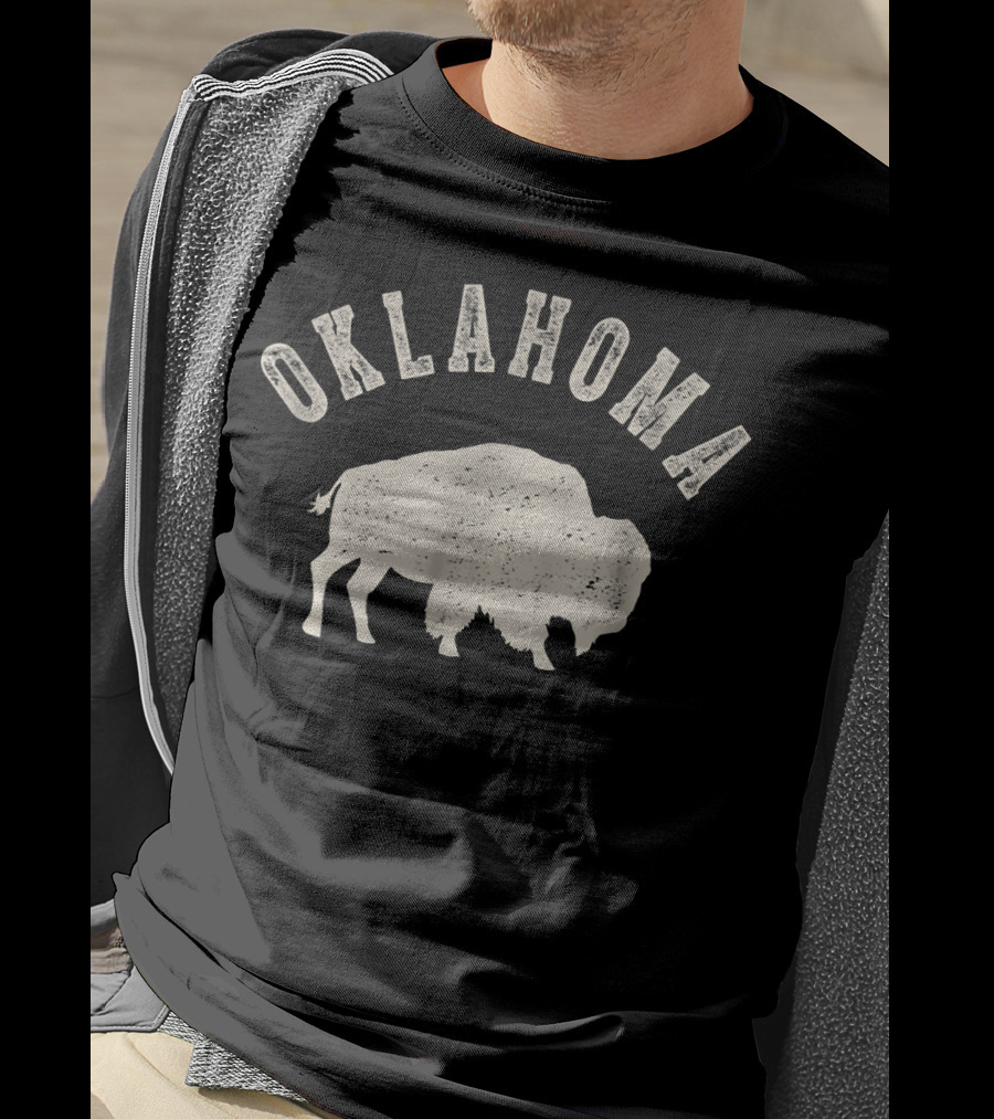Oklahoma Vintage Bison T-Shirt