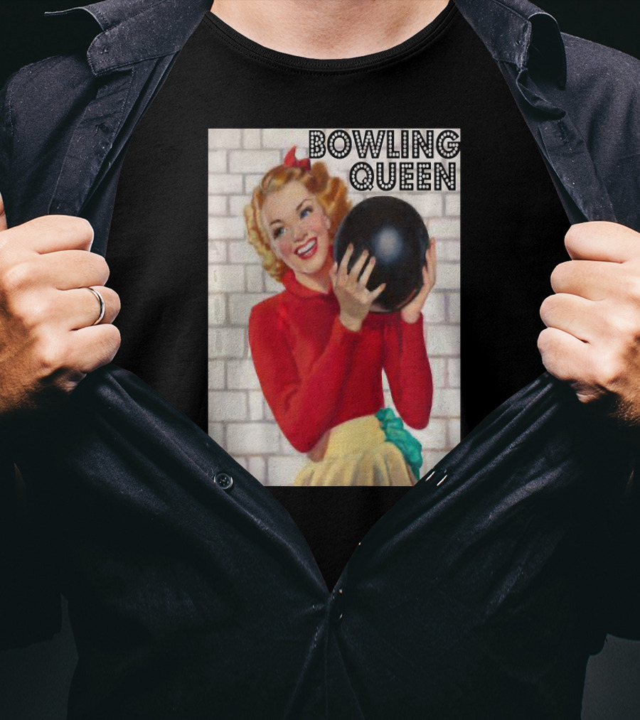 Bowling Queen Vintage Retro Style Women's T-Shirt