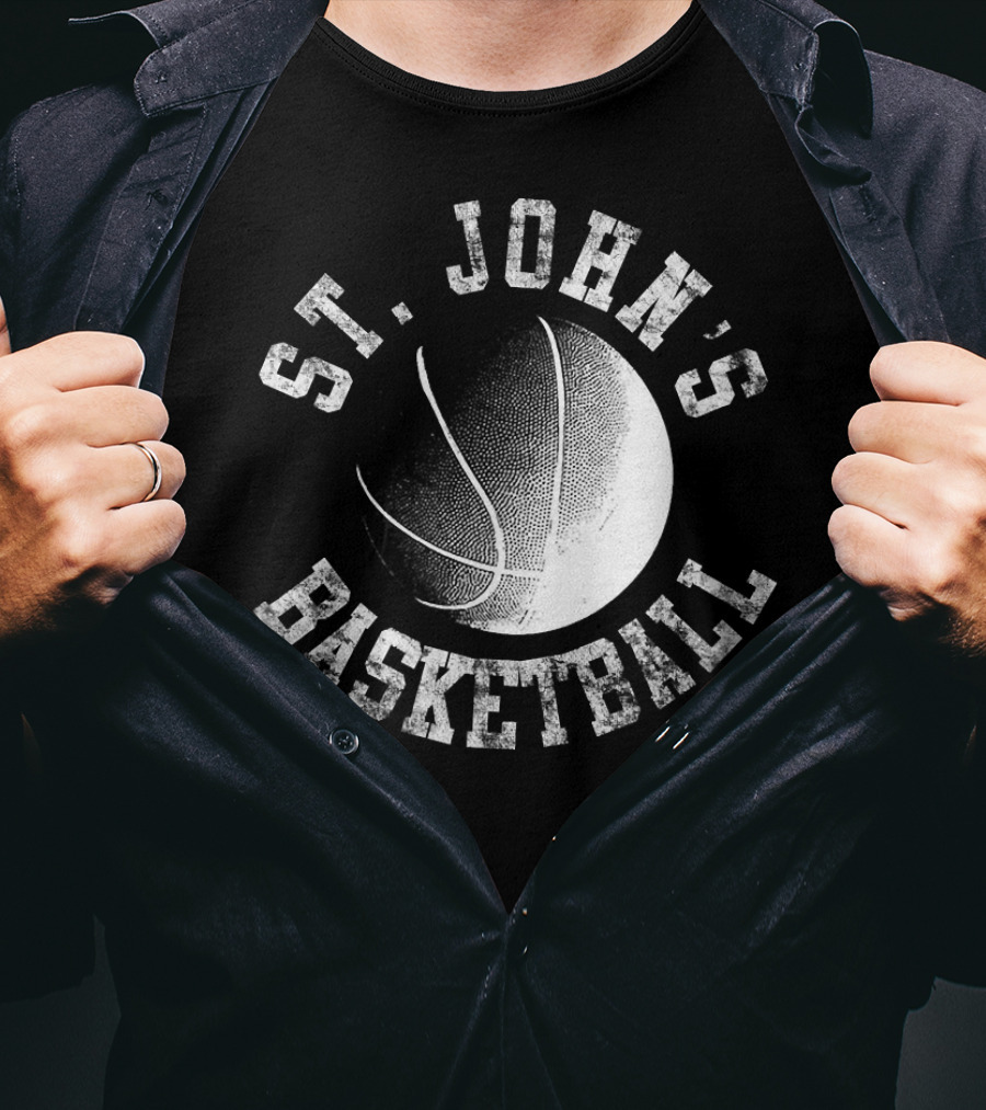 St. John's Basketball Vintage Style Red T-Shirt