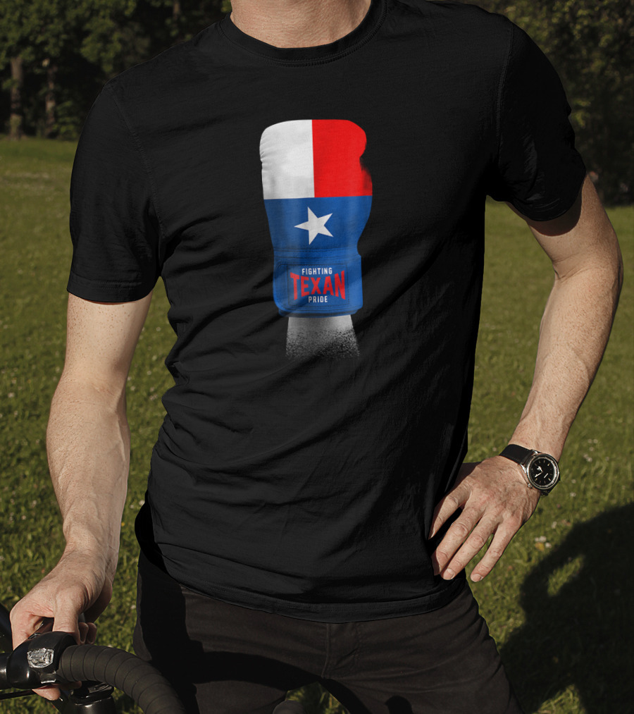 Vintage Texas Flag Boxing Gloves Fighting Texan Pride T-Shirt