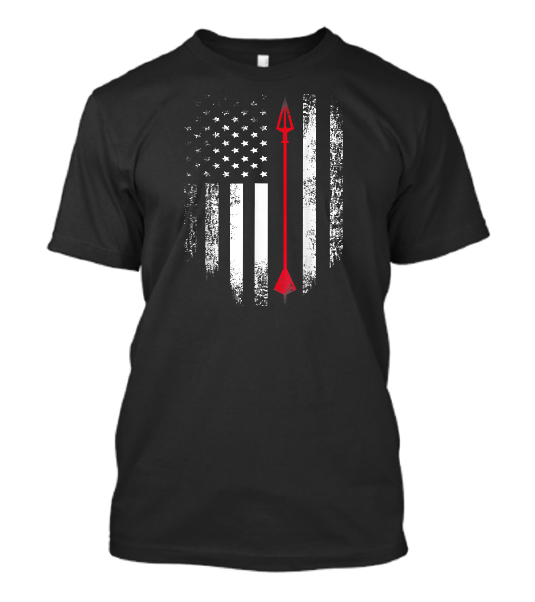 USA Vintage Archery Arrow American Flag T-Shirt