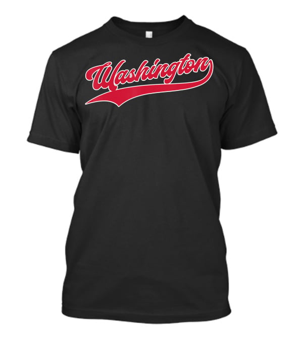 Vintage Washington Baseball Script Retr T-Shirt