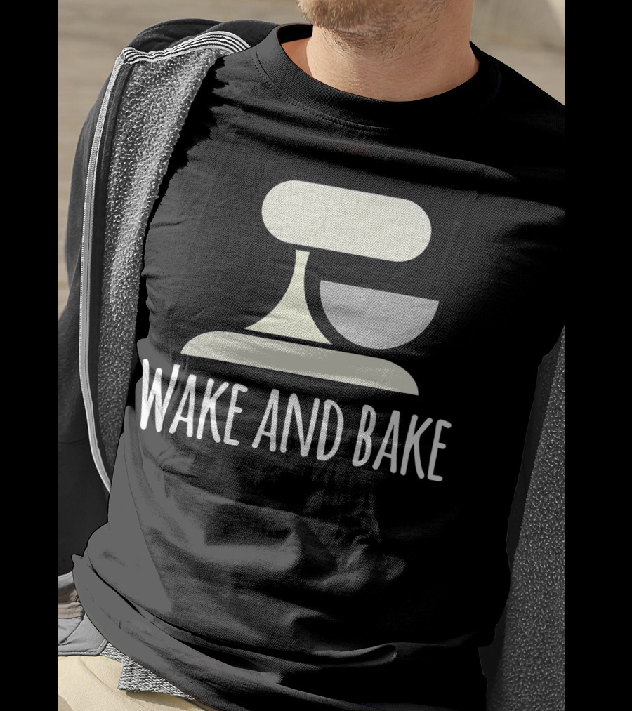 Wake And Bake Crazy Baking Lady Mixi With Mixer T-Shirt